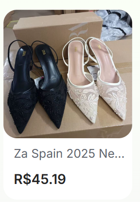 Scarpin MESH ZARA direto da fábrica